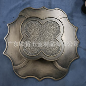 广东欧肯五金中式 仿古玻璃门拉手半圆形祥云大门拉手古铜雕刻镂空