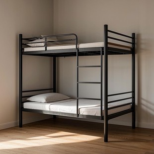工厂定制上下铺铁架床工地员工宿舍双层铁床公寓床学校双人铁架床
