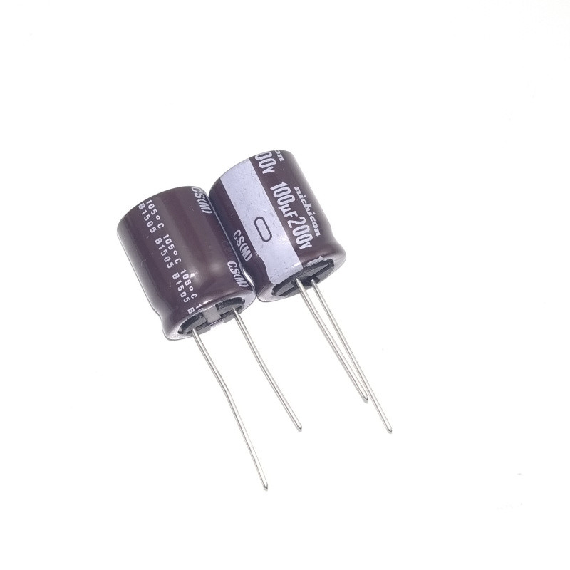10只200V100uf尼吉康Nichico滤波电解电容CS高频低阻105度16*20