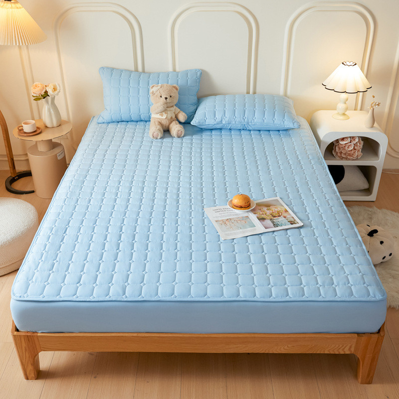 床笠罩新款单件加厚夹棉席梦思床垫保护罩全包防尘床单套2024床罩