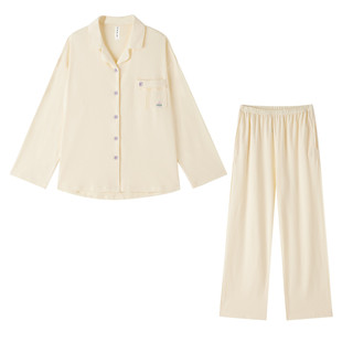 2025新款 长袖 夏家居服套装 全棉居家服夏款 睡衣女款 BE纯棉女式 夏季