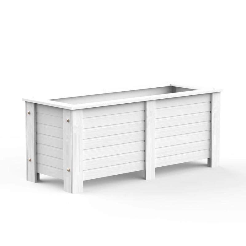 户外阳台塑木花箱花盆长方防腐木质花槽花园种植箱实木庭院简约白,鲜花速递/花卉仿真/绿植园艺,花盆,淘宝优惠券,粉丝福利购,淘宝优惠卷