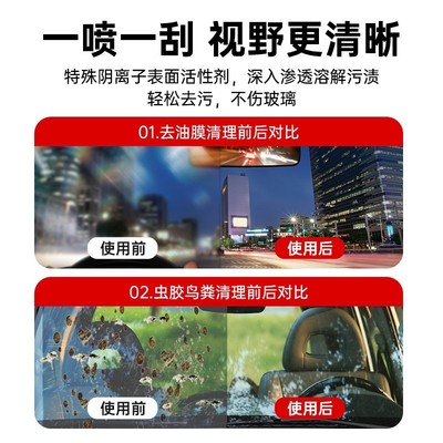 伍尔特汽车玻璃水零下防冻强力去污除油膜大桶雨刮浓缩液四季通用