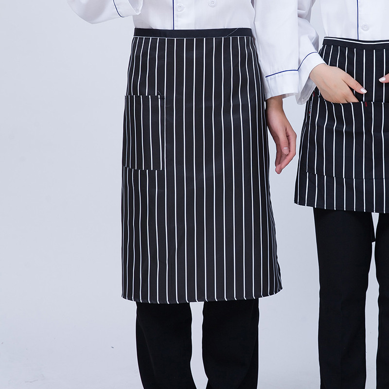 酒店厨师男士半身围裙防油污工作服餐厅厨房专用半截围裙