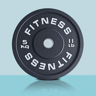 杠铃片男士健身用臀桥奥杆举重包胶彩色臀推靠箱竞技哑铃片女士