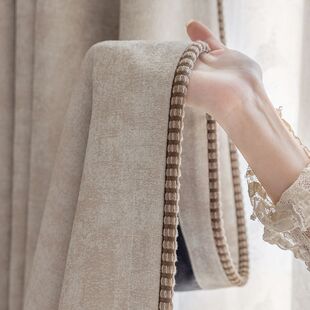 梵高轻奢雪尼尔窗帘法式 卧室客厅高遮光中古风高级感窗帘绍兴批发