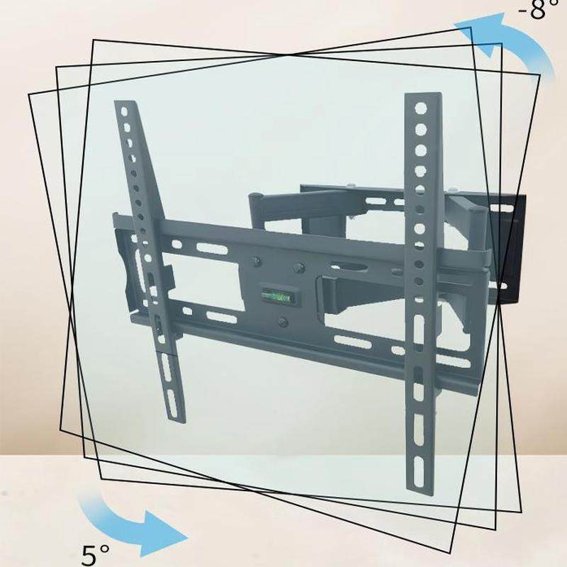 通用电视机内嵌式伸缩多媒体折叠挂架左右摆动超薄壁挂26-100英寸