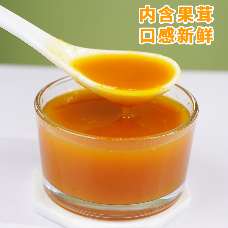 凤梨果茸果酱浆浓缩果汁1.2kg 冲调咖啡奶茶水果茶饮品商用果泥肉