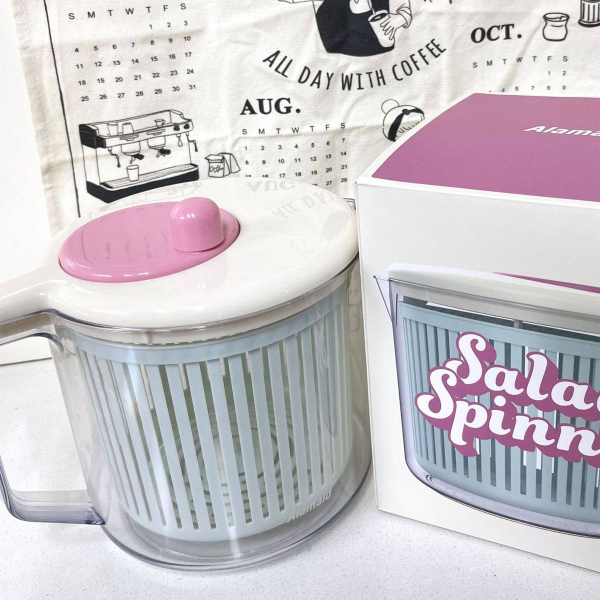 包邮塑料脱水器厨房沙拉蔬菜甩干器洗菜水果甩干机高颜值带把手,厨房/烹饪用具,手动果蔬脱水器/甩水器,淘宝优惠券,粉丝福利购,淘宝优惠卷