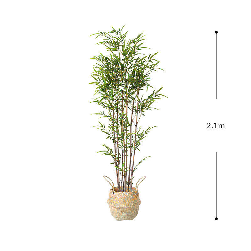 仿真竹子装饰客厅新中式禅意绿植盆景盆栽摆件假竹子仿真植物落地
