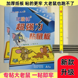 粘鼠板强力厨房家用专用老鼠板加大捕鼠贴超强加厚老鼠贴黏鼠板