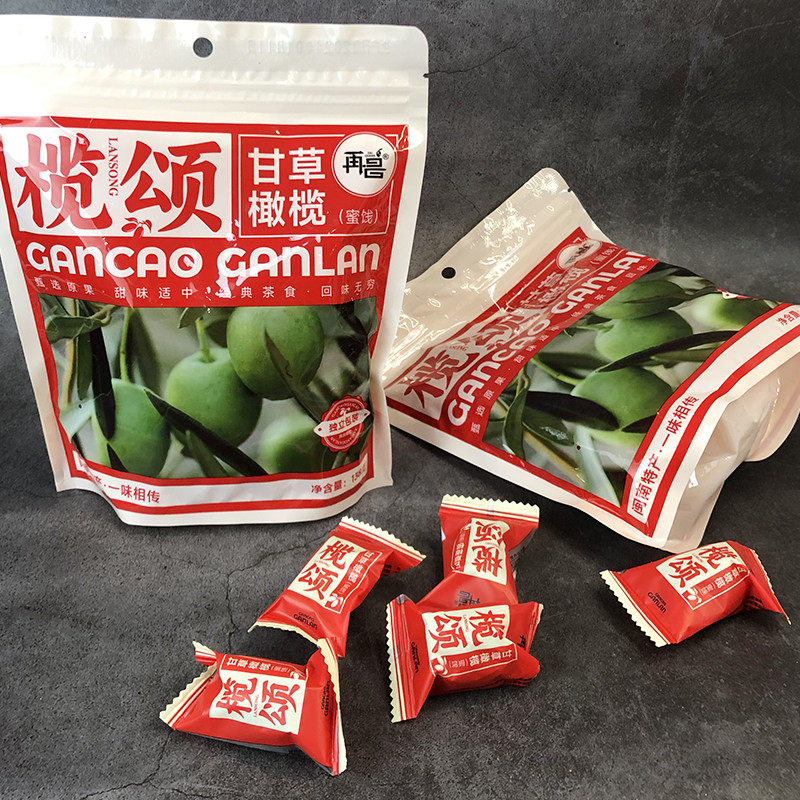 再昌老橄榄休闲零食蜜饯果干甘草香辣味五香雪花榄福建特产独立装