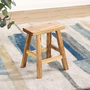 实木板凳换鞋凳吧台凳高矮长条方梯凳定制榫卯中式餐饮学生凳