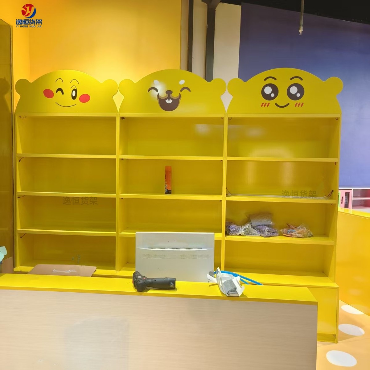 卡通货架儿童玩具展柜商场玩具货架玩具店陈列货架DIY手工玩具柜