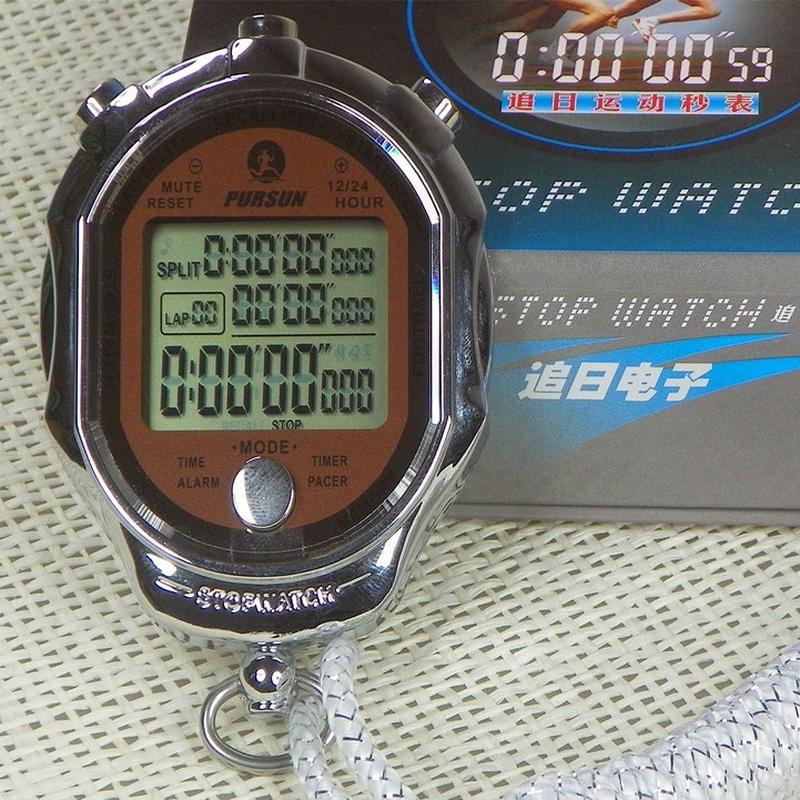 追日PS2013精准金属秒表多功能专业100道运动计时器电子秒表跑表