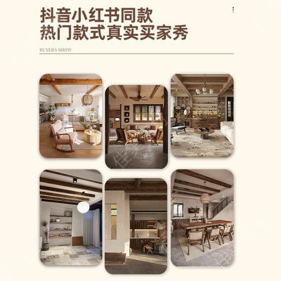 pu仿木板吊顶装饰木条木板仿实木装饰空心木梁老木头榆木假梁定制