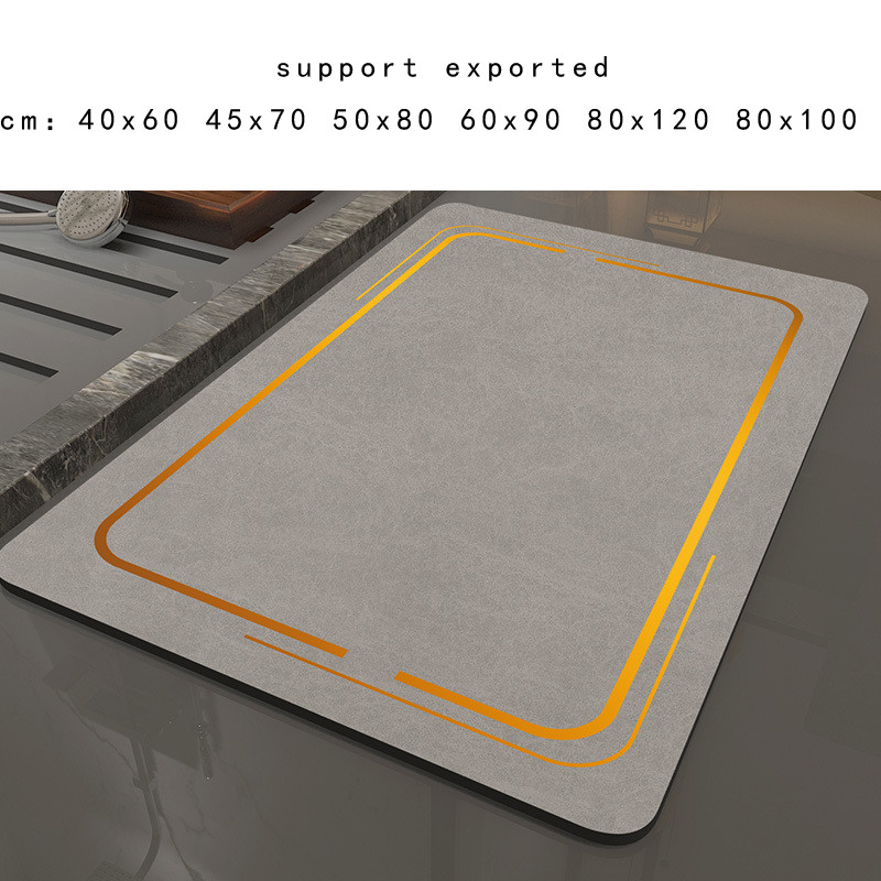 Diatomite bathroom NON SLIP MAT CARPET toilet foot mat toile