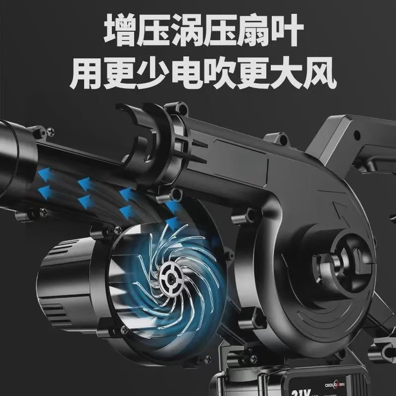 德国大功率工业锂电鼓风机充电式吹风机小型车载吹灰机家用除尘器