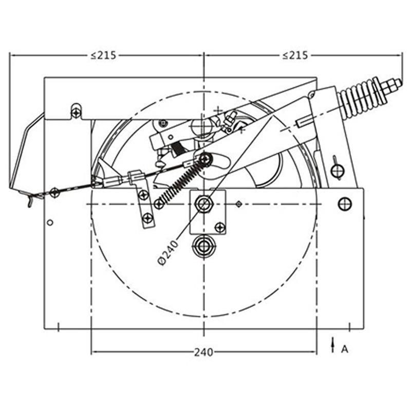 适用奥的斯配件宁波奥德普电梯双向有机房限速器 OX-240B 夹绳器