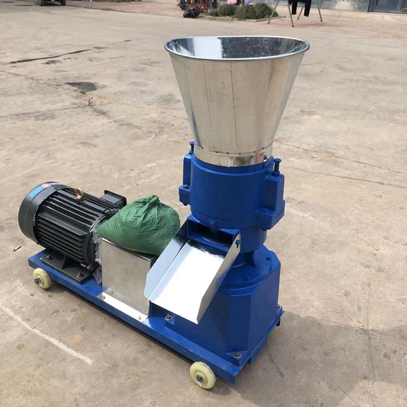 颗粒鸡鸭鹅饲料机玉米麦麸家用小型饲料机牛羊秸秆饲料制粒机