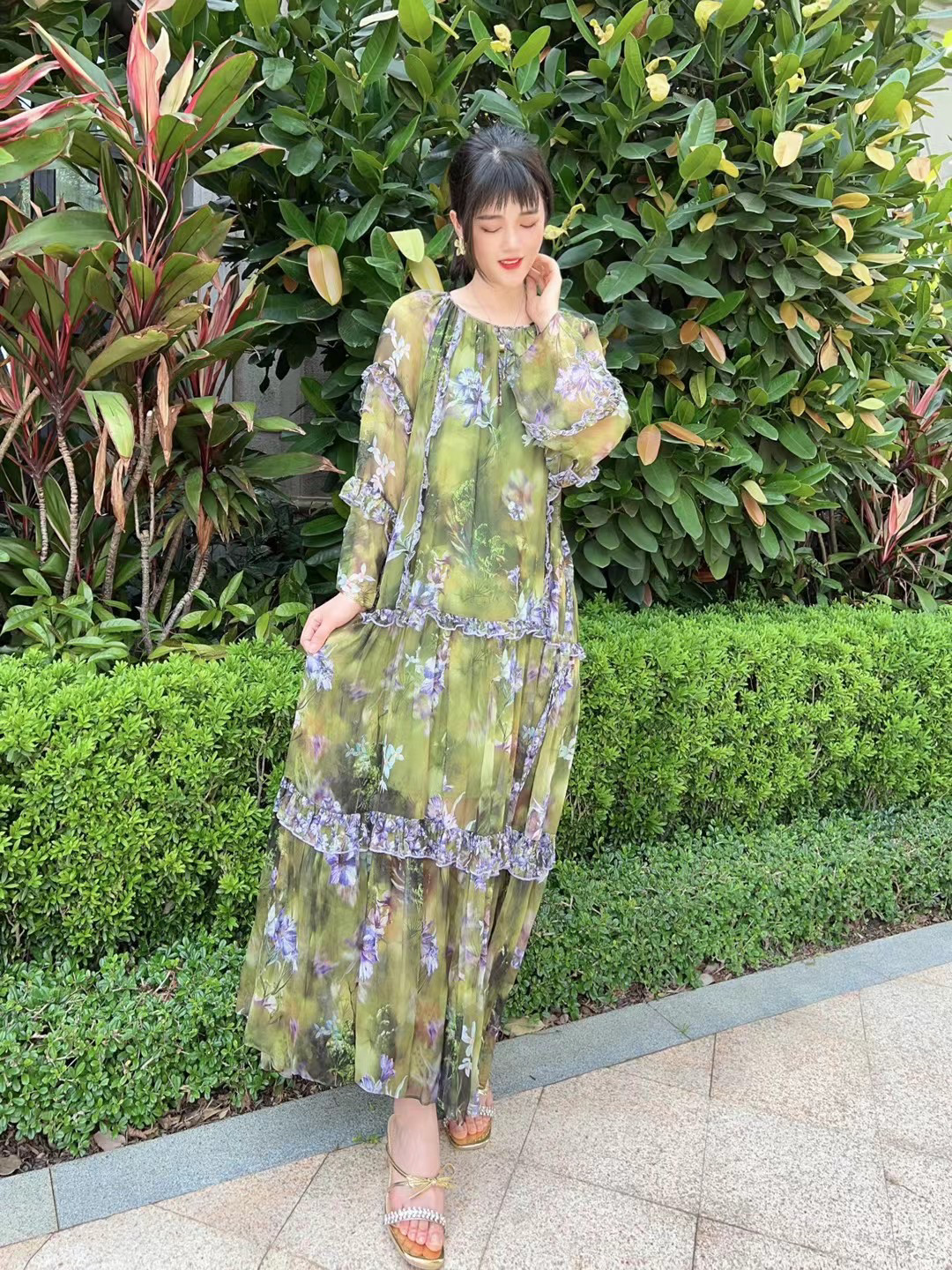 欧洲站2024春夏新款女裙欧货连衣裙