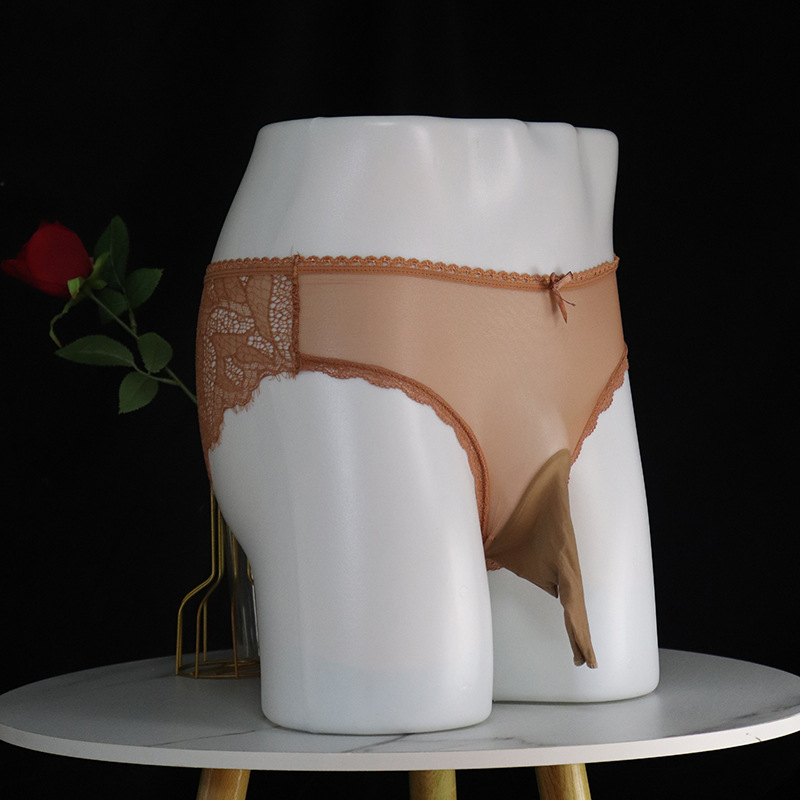 大码男士性感全透明内裤jj套枪弹分离200斤可穿绑带飞机黑丝大佬