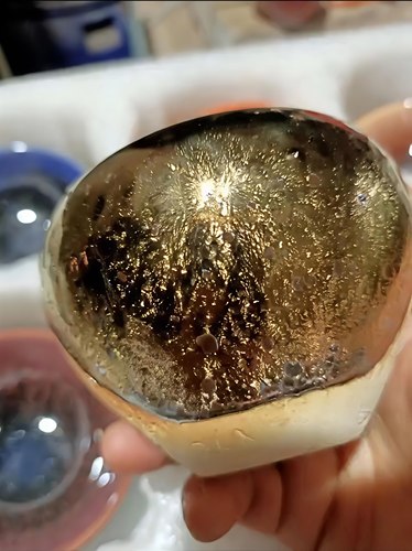 小陈制釉 釉料电窑釉料金色陶艺釉料陶瓷釉料（黄金釉）中温釉料