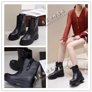 香港代购iijin艾今24秋冬新品厚底内增高9.5cm西部马丁靴子女鞋