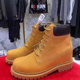 香港代购iijin艾今2024冬季新品厚底内增高8cm户外马丁大黄靴子男