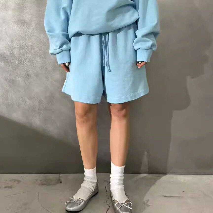 VOTUS韩国代购休闲短裤女 2026春夏季新款纯色松紧腰运动裤