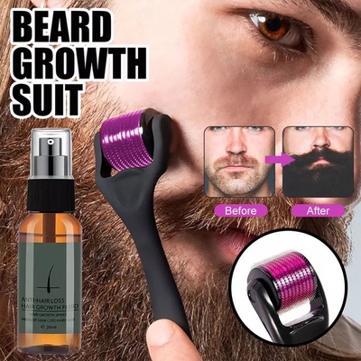Naturally harmless Beard Growth Roller Set Beard Growth  Men