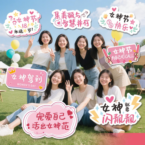 定制三八节手举牌KT板顺丰发货
