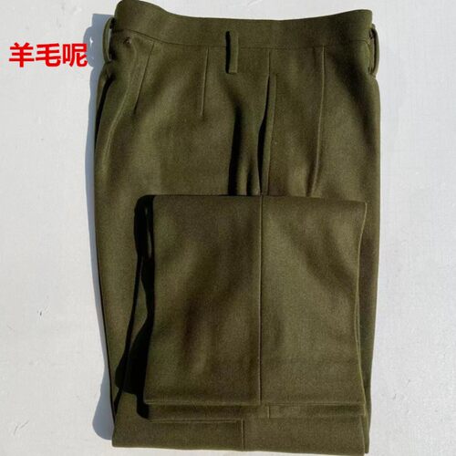 加厚羊毛呢毛料裤冬季加厚保暖