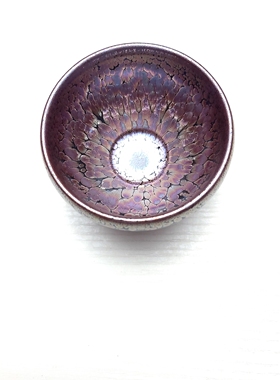 天外飞仙魏轩徐华周远焦名家彩金浮雕油滴纯手工薄胎全包釉主人杯