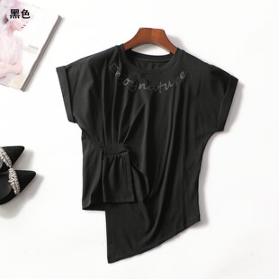 413818 夏T恤 深圳女中长款短袖套头