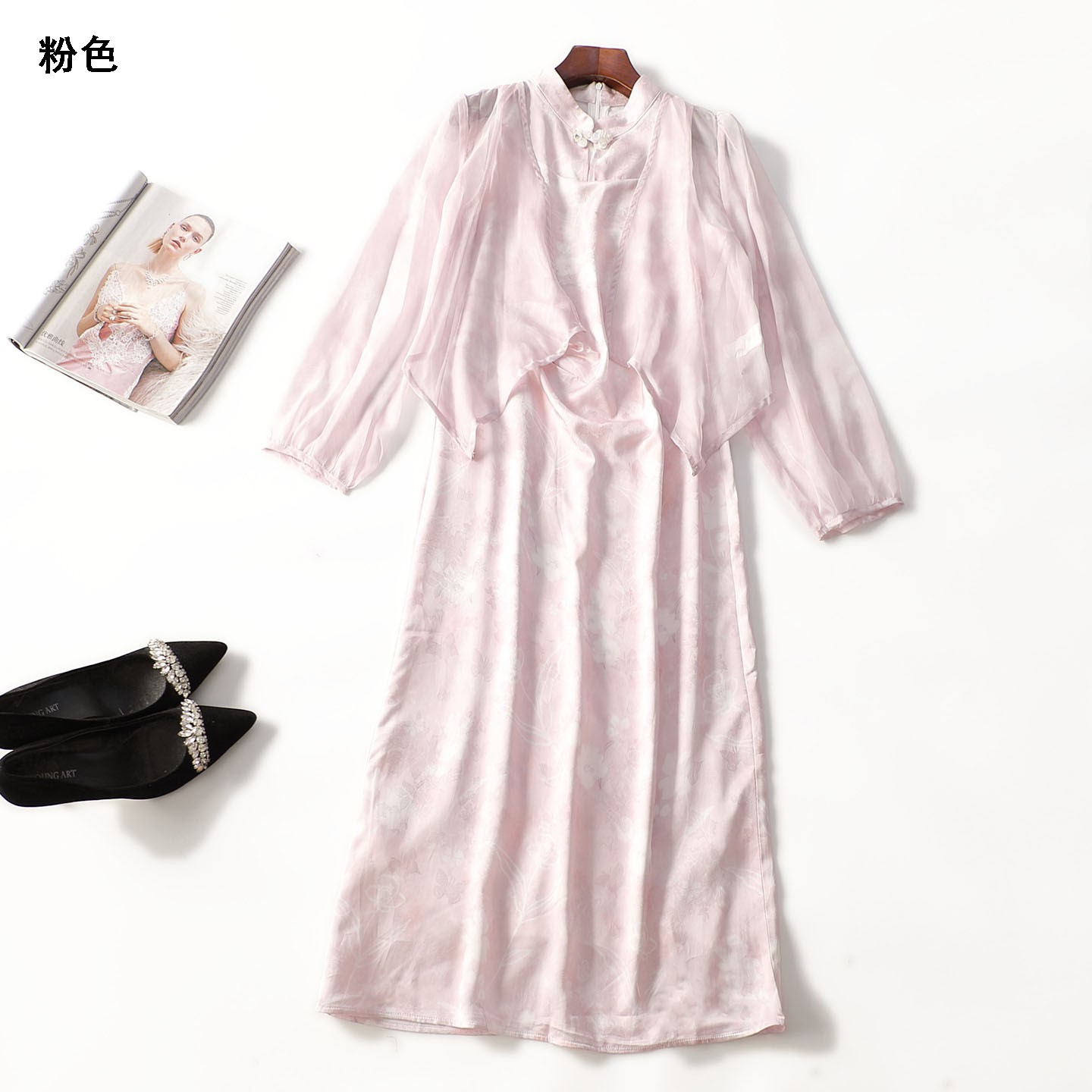 414117新款超值精品精致女装26夏季防晒国风2件连衣裙套装