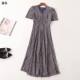 242890 V领清仓 短袖 夏连衣裙 女加长款