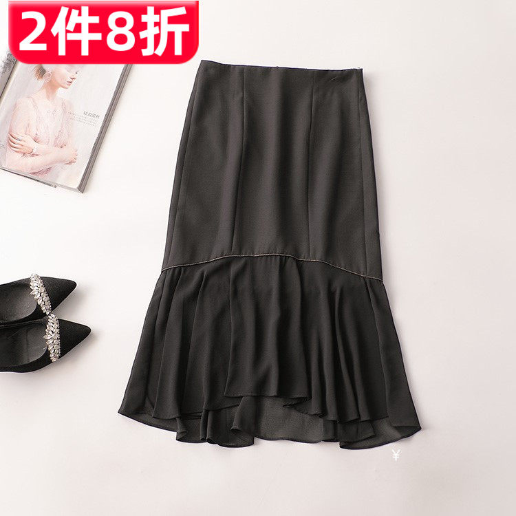 242585 夏半身裙 深圳女加长