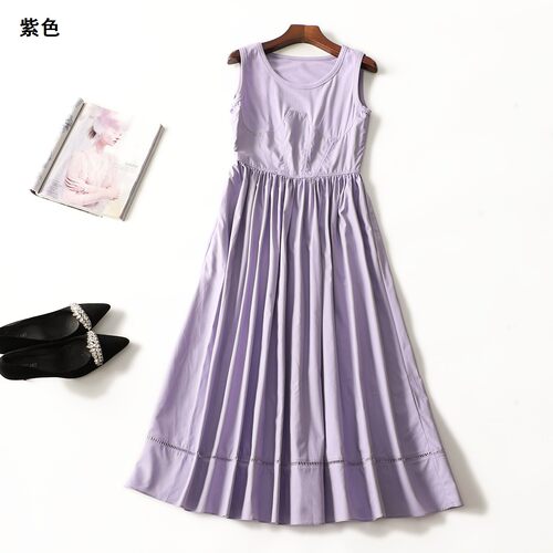 248898 夏连衣裙 深圳女加长款无袖套头.S.M.L.XL