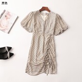 连衣裙 V领短袖 242793 夏长款