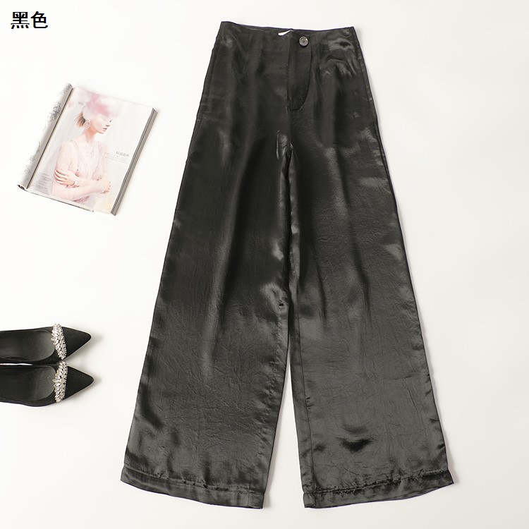 411051 春醋酸纤维休闲裤 深圳女长款