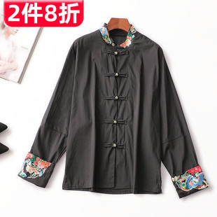 长袖 女中长款 立领现货 秋棉衬衫 243912