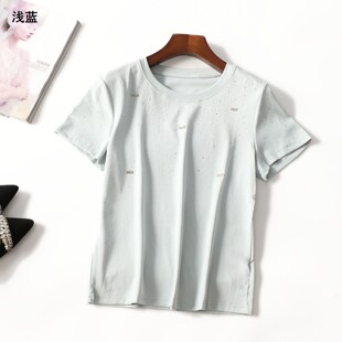 249548 夏T恤 女中长款短袖套头.L.XL.2XL.3XL.4XL