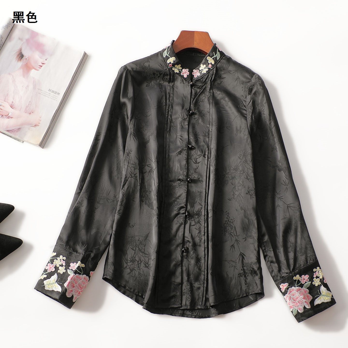 412169 秋中长款单排扣长袖衬衫,女装/女士精品,衬衫,淘宝优惠券,粉丝福利购,淘宝优惠卷