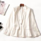 412561 单扣 长袖 秋西装 深圳女中长款