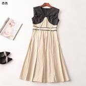 243646 V领现货 无袖 夏连衣裙 深圳女加长款