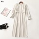 410912 圆领 长袖 秋连衣裙 深圳女加长款