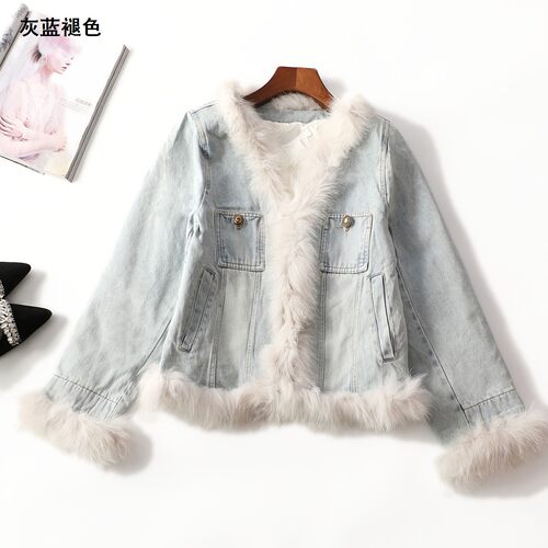 413641 冬羽绒服 女短款长袖单排扣.M
