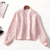 长袖 女短款 拉链现货 秋外套 412073