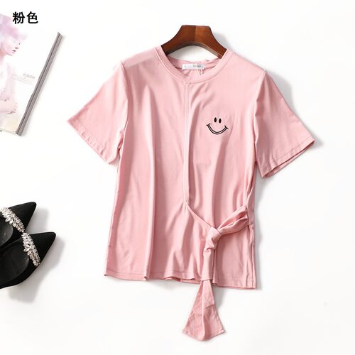 249080 夏T恤 女中长款短袖套头.L.XL.2XL.3XL.4XL